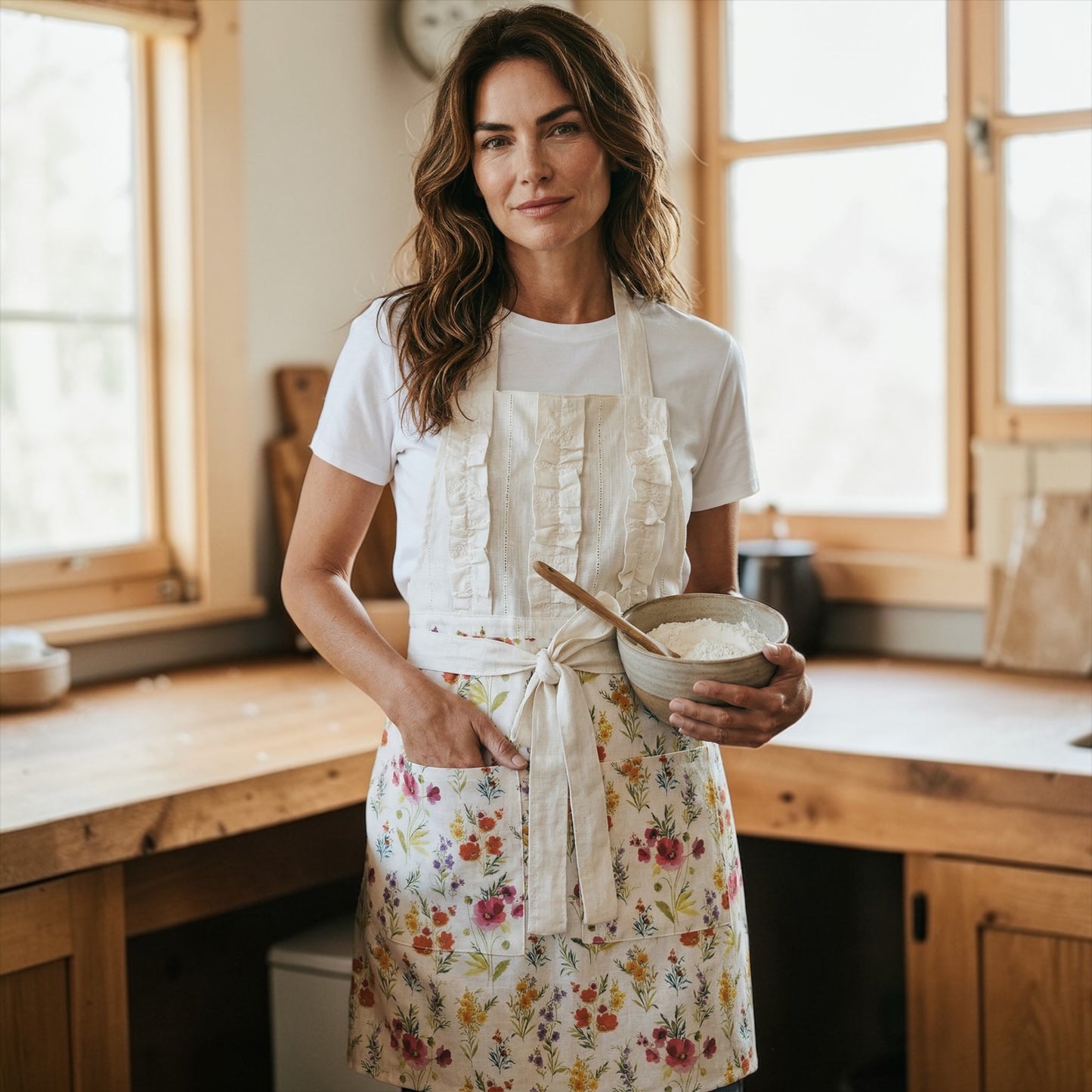 Wildflower Ruffle Apron