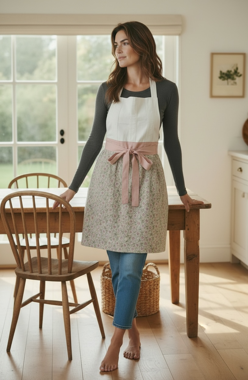 Wildflower Ruffle Apron