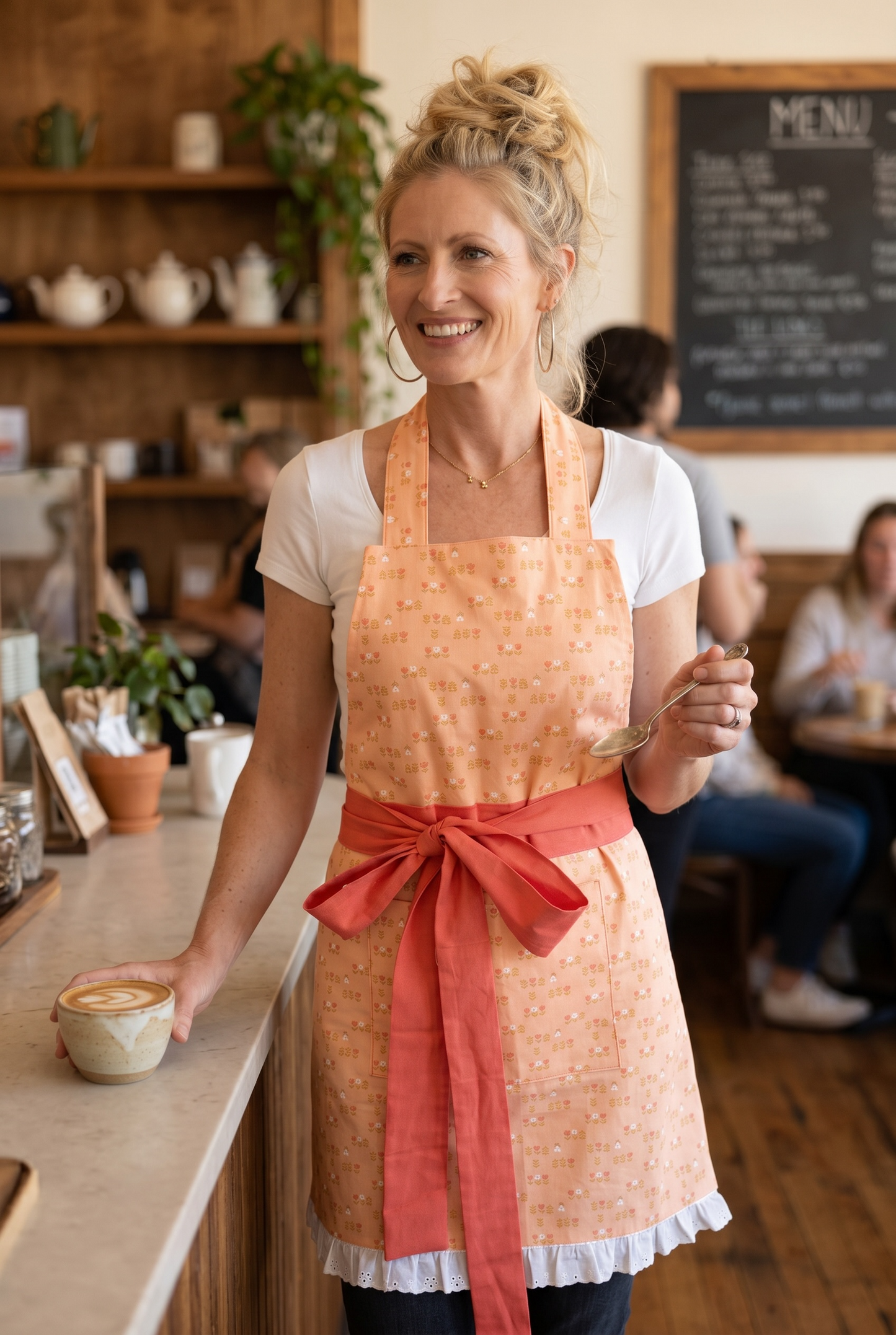 Peach Blossom Mommy & Me Aprons